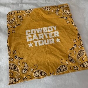 Beyonce Cowboy Carter VIP Exclusive Yellow Paisley Bandana Texas Concert Western